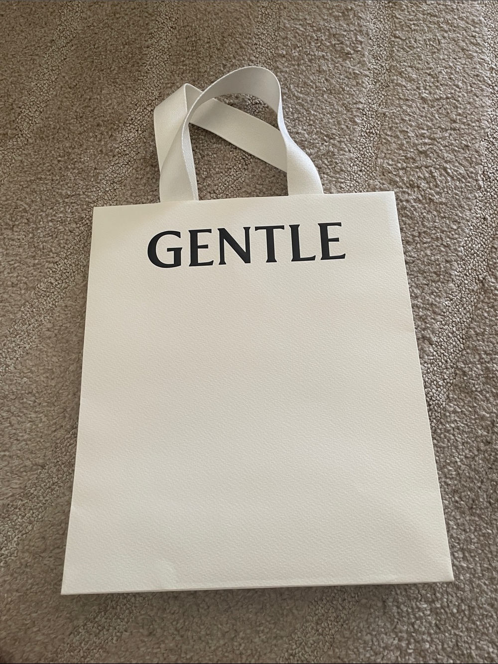 GENTLE MONSTER White Logo shopping Bag